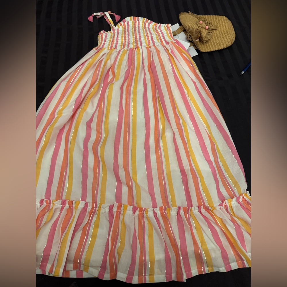 Haute Hippie Pink and Yellow Striped Kids Dress